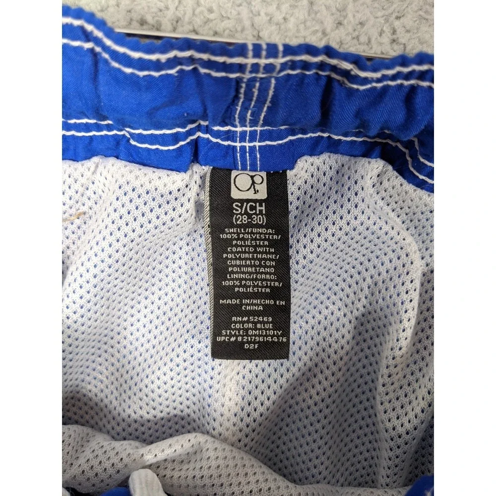 OP Swim Board Shorts Mens S 28-30 Blue Cargo Utility Y2K Surfer Skater Retro